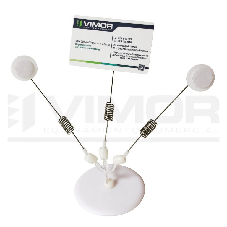 PORTAPRECIO CON 3 SOPORTES PRECIOS ADHESIVO 18cm. (en paquete de 5uds)