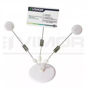 PORTAPRECIO CON 3 SOPORTES PRECIOS ADHESIVO 18cm. (en paquete de 5uds)