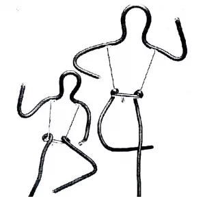 SILUETA NIÑO FLEXIBLE CON PIE GRADUABLE 120/150cm