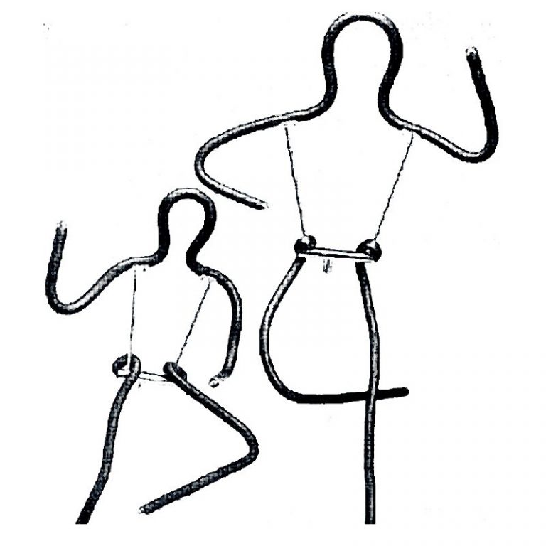 SILUETA ADULTO FLEXIBLE CON PIE GRADUABLE 130/190cm