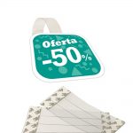 25 CINTAS PORTAPRECIOS ADHESIVA.14X20