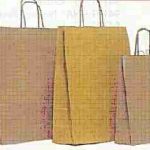 BOLSA DE PAPEL ASA RETORCIDA LISO 46+16X49