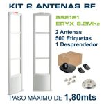 KIT SISTEMA ERYX 8.2Mhz 2 ANTENAS (Paso maximo 1,60mts) CON 500 ETIQUETAS MINI REDONDA