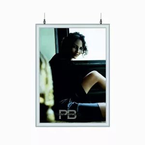 PORTACARTEL 2 CARAS A TECHO ZONA VISIBLE DIN A1