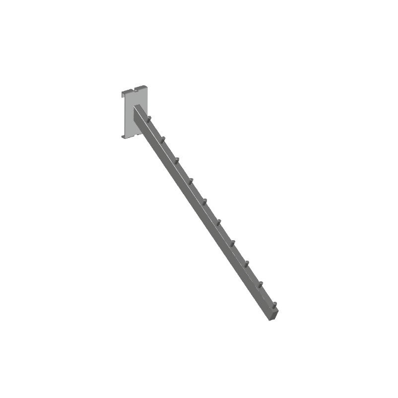 SOPORTE INCLINADO TUBO RECTANGULAR 10 BOLAS SISTEMA MALLA