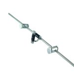 Conjunto foco para varilla cromado 20cm