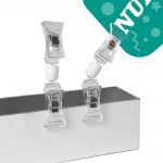 PORTAPRECIOS PINZA ESTRECHA 9.5cm. (en paquete de 5uds)