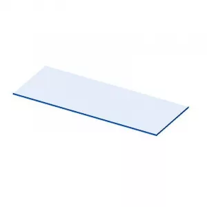 ESTANTE CRISTAL TEMPLADO P/MOD.SIST.RANURAS 1200x350