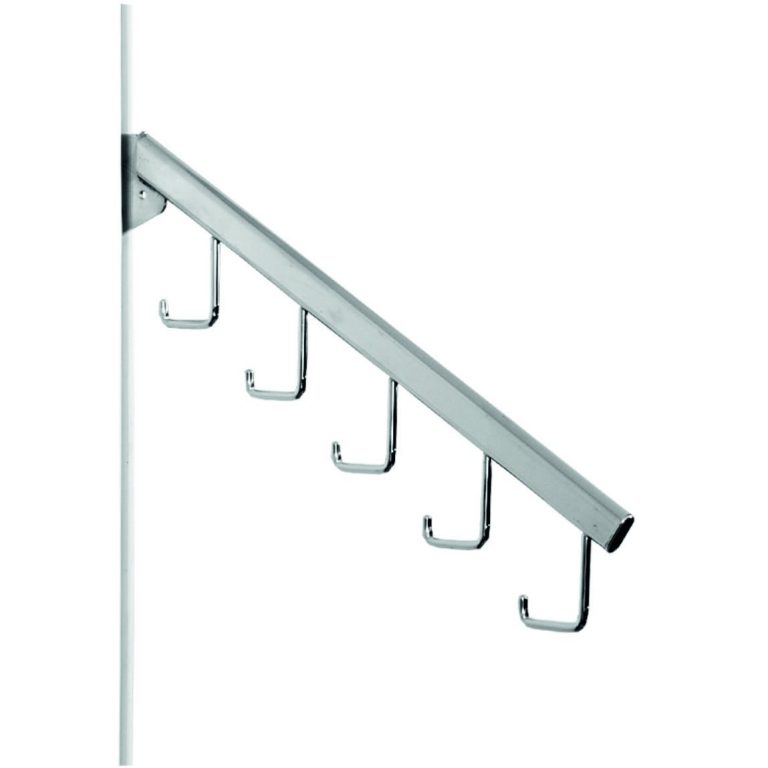 COLGADOR GANCHOS 40cm SISTEMA CREMALLERA