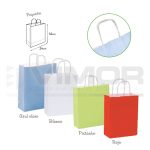 Bolsa asa retorcida celulosa P-24+11x32 -90gr. (En caja de 300uds)