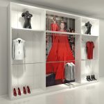 MURAL GENOVA (3 MODULOS 120-180-120) ESTANTES Y BARRA CONFECCIÓN