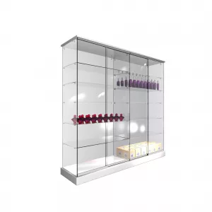 CONJUNTO 2 VITRINAS 1234 CON TECHO MADERA