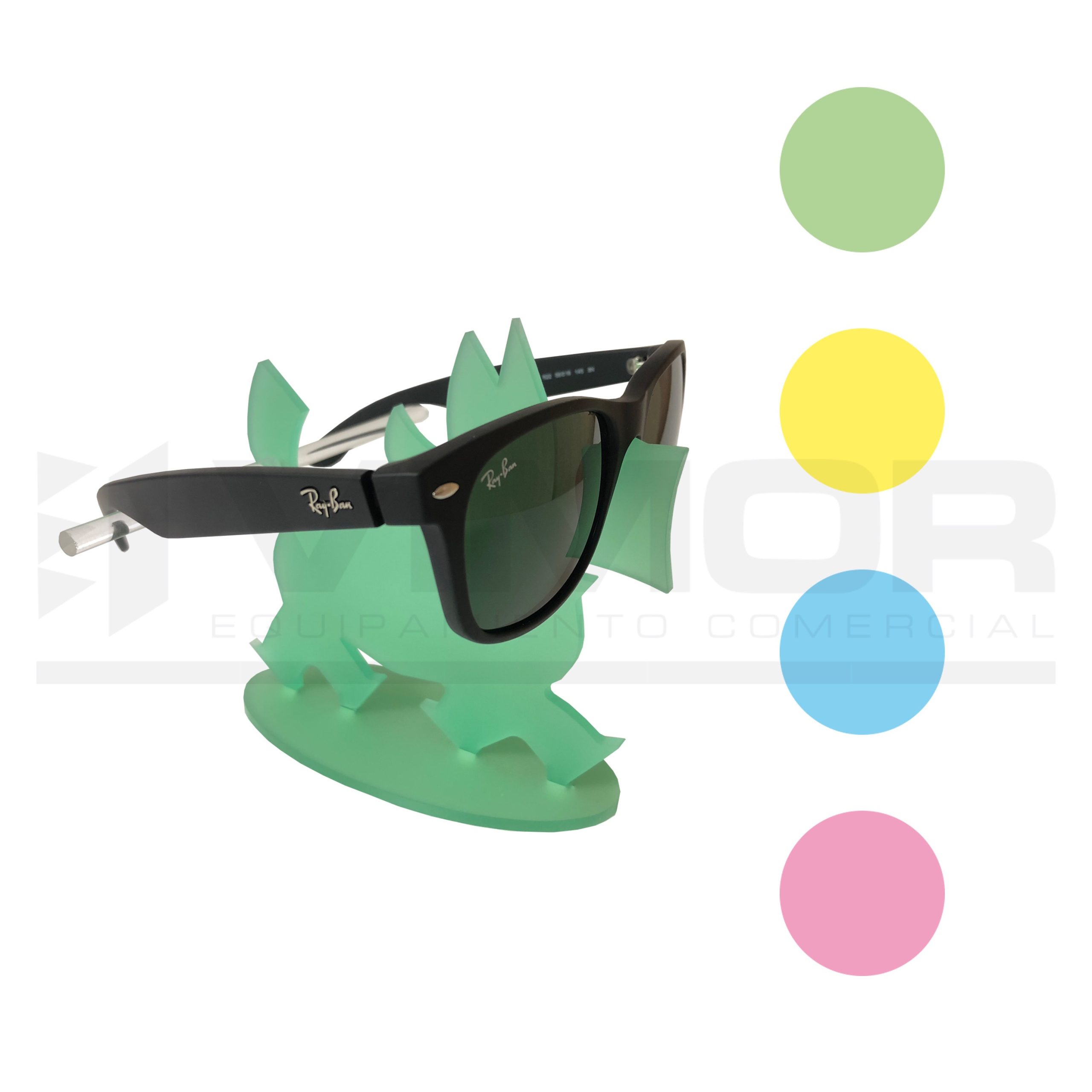 EXPOSITOR SOBREMESA 1 GAFA FORMA PERRITO 13cm 13cm