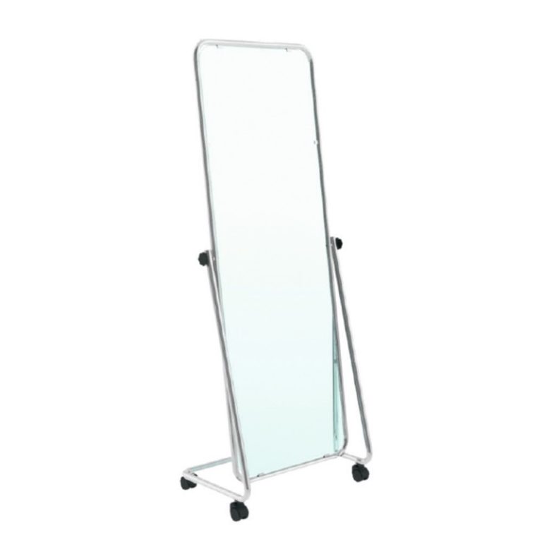 EXPOSITOR ESPEJO RECTANGULAR C/RUEDAS Y 1 ESPEJO 1450X440mm