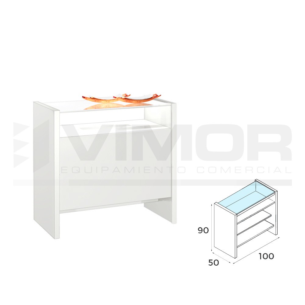 MOSTRADOR CAPRI M40 DE 100CM - VITRINA CORTA MOSTRADOR CAPRI M40 DE 100CM - VITRINA CORTA