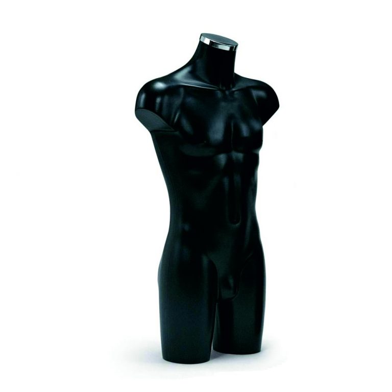 Torso plástico caballero negro