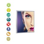 PORTACARTEL LED APERTURA MAGNETICA 595x595mm 14.3w