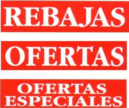 CARTELES REBAJAS