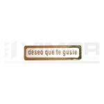 1000 ETIQUETAS ADHESIVAS "DESEO QUE TE GUSTE"