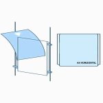 PORTACARTEL DIN A4 HORIZONTAL PARA CABLE TRANSPARENTE DIN-A4