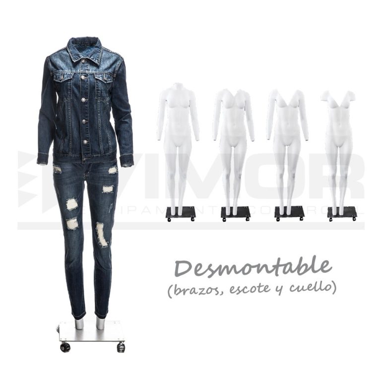 MANIQUI SIN CABEZA SEÑORA DESMONTABLE invisible GFM01