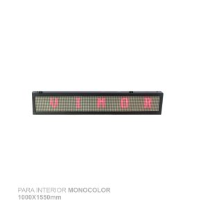 PANTALLA DIGITAL PARA INTERIOR MONOCOLOR 1000X160mm