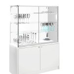 VITRINA CRISTAL TEMPLADO 3 ESTANTES Y BUCH DE 2 PUERTAS