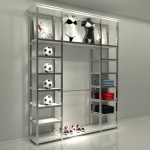 MURAL FLORENCIA (3 MODULOS 60-120-60) 2 ESTANTES 1 MODULO DOBLE BARRA CONFECCION