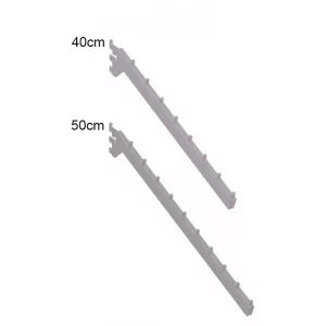 Soporte inclinado 8/10 bolas para cremallera de acero