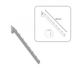 Soporte inclinado bolas para cremallera de acero