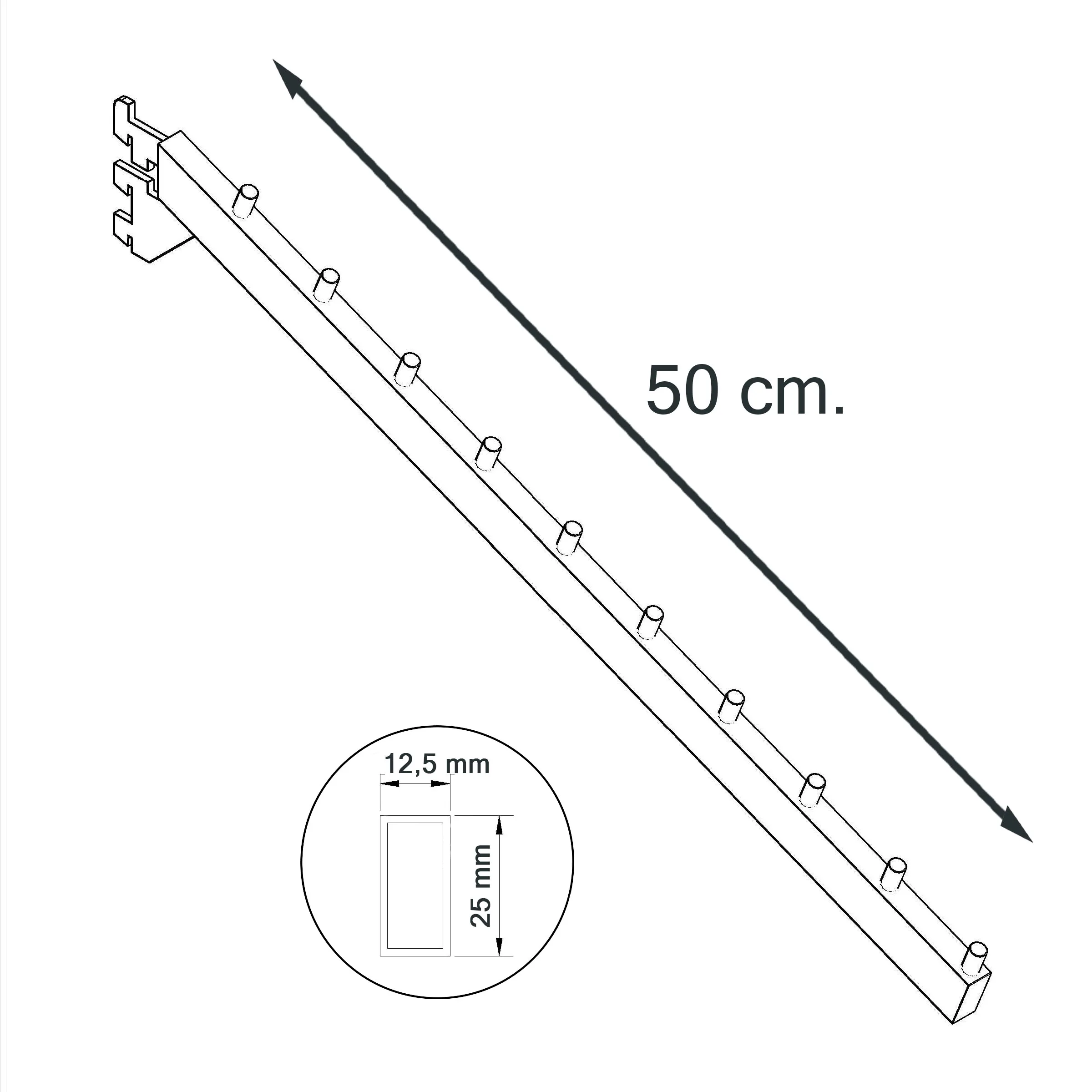 Soporte-Inclinado-10-Bolas-Para-Cremallera-De-Acero-Cromado