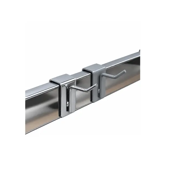 Gancho varilla simple para tubo rectangular 2.5cm- 4mm