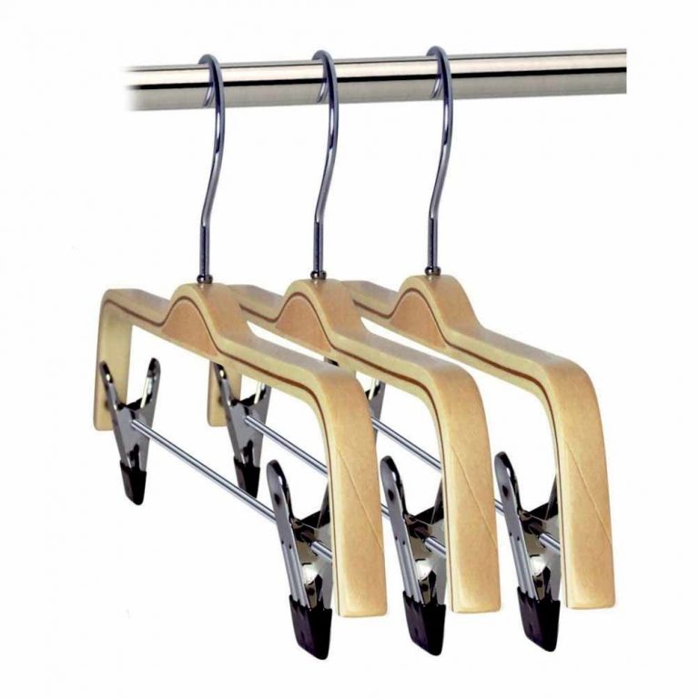 PERCHA LAMINADA CON PINZAS 30cm (en caja de 100uds)