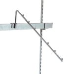 COLGADOR TUBO RECTANGULAR INCLINADOR 7 BOLAS