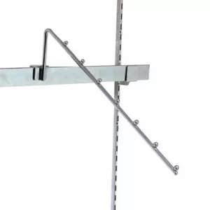 COLGADOR TUBO RECTANGULAR INCLINADOR 7 BOLAS