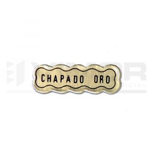 1000 ETIQUETAS ADHESIVAS "CHAPADO ORO"