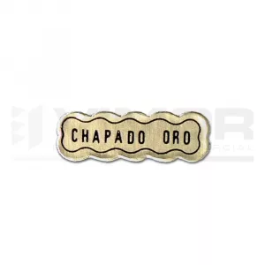1000 ETIQUETAS ADHESIVAS "CHAPADO ORO"