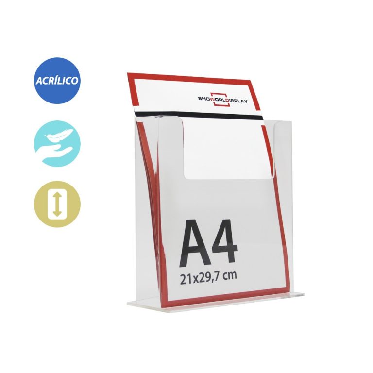 PORTAFOLLETOS METACRILATO DIN A4