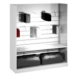 MODELO GONDOLA ARUBA 124cm FONDO LAMAS CON CREMALLERAS