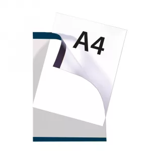 PORTACARTEL PLÁSTICO VERTICAL CON IMÁN DIN A4 (en paquete 5uds)