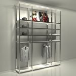 MURAL FLORENCIA 3 MODULOS 60-120-60 COMBINANDO ESTANTES Y BARRA CONFECCION