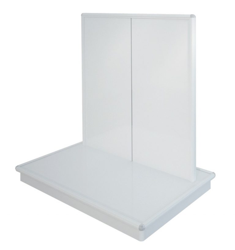 GONDOLA "L" ANCHA DOBLE C/FONDO LISO