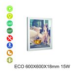 PORTACARTELed APERTURA MAGNETIC eco 600X600X18mm 15W