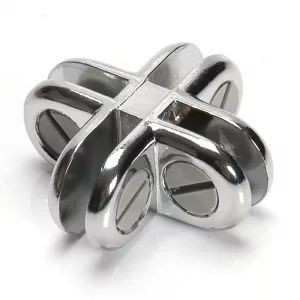 UNION 4 SALIDAS METALICAS PARA CRISTAL