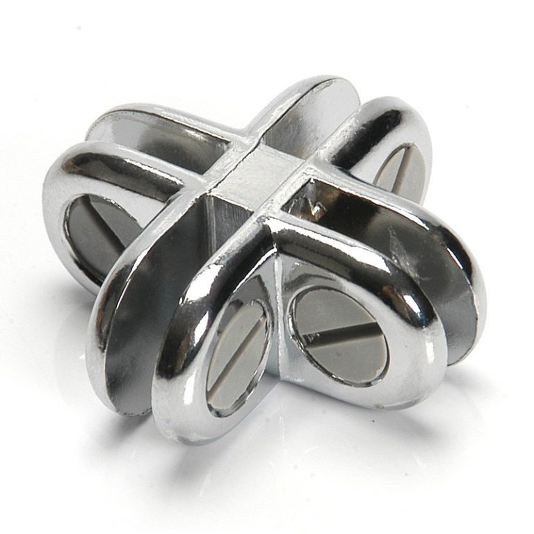 UNION 4 SALIDAS METALICAS PARA CRISTAL