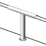 SOPORTE BARANDILLA CENTRAL "T" 47x57