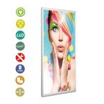 PORTACARTEL LED APERTURA FRONTAL 2000x800mm