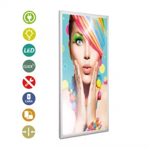 PORTACARTEL LED APERTURA FRONTAL 2000x800mm