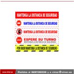 CARTELES INFORMACION VINILO ADHESIVO + PROTECTOR PARA SUELO/PARED 50X8CM (paquete 15uds)