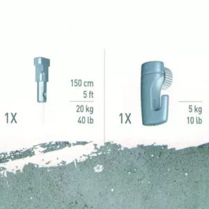 KIT BLISTER GANCHO PEQUEÑO HASTA 5KG Y CUERDA NYLON